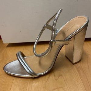 Schutz Pincesa Metallic High Heel Sandals